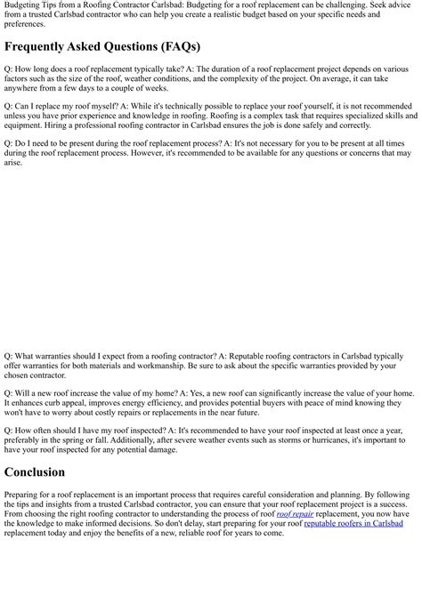 PPT - Preparing for a Roof Replacement: Tips from a Trusted Carlsbad ...