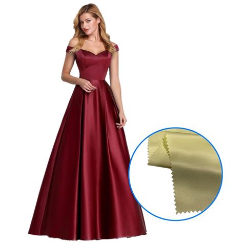 Wedding Dress and Gown Fabric 100%Polyester Matte Satin Fabric - Subtle ...