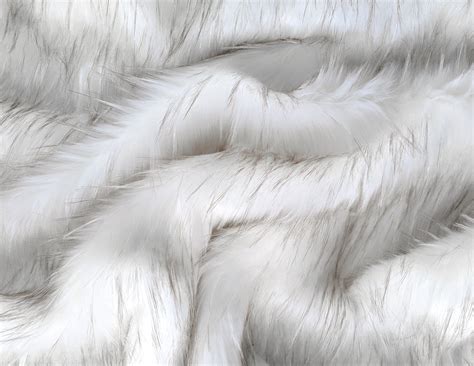 White Fake Fur Faux Fur Fabric by the Metre / Yard (LAST CHANCE ...