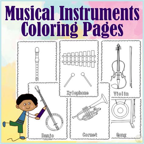 Image result for Musical Instruments Coloring Pages