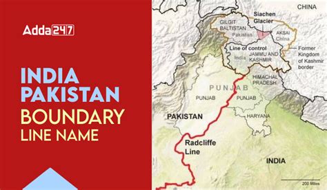 India Pakistan Border Line Name, When it was made?