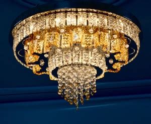 Prop It Up Round Shaped LED Chandelier Asfour/K-9 Crystals with ...