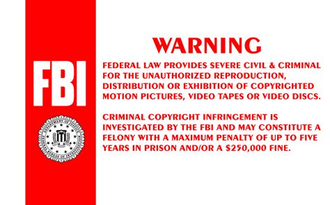 Fbi Warning Logo Disney