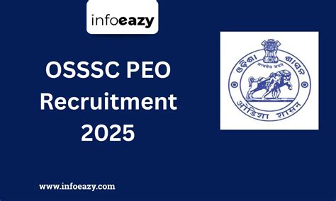 OSSSC PEO Recruitment 2025, 1501 Vacancies, Notification Soon