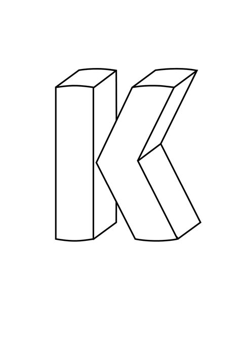 Bubble Letters K