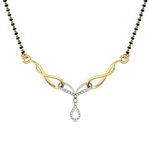 Buy BlueStone Pavitra Collection 14kt Yellow Gold and Diamond Suchika ...