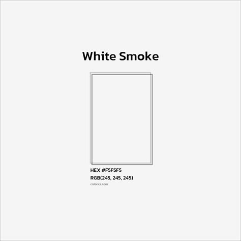About White Smoke - Color codes | Matching colors and paints - colorxs.com