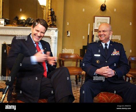 CIA Director-nominee Gen. Michael Hayden, right, and Senate Majority Leader Bill First of Tenn ...