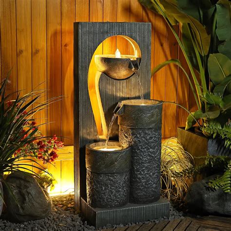 Water Fountain Zen Feature Outdoor Indoor - Australia | Ubuy