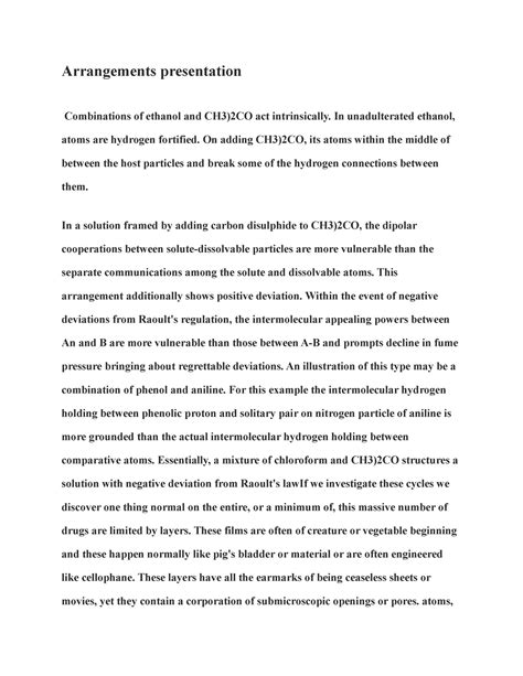 Solution introduction - Arrangements presentation Combinations of ...