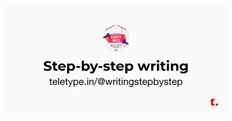 Step-by-step writing — Teletype