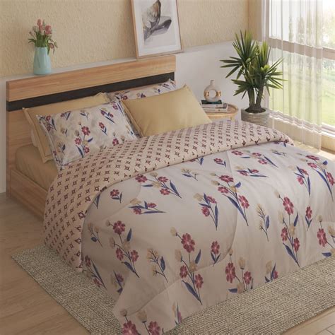 Buy Athena Bryony 6Pcs Floral Print Double Bed-In-A-Bag Set from Home ...