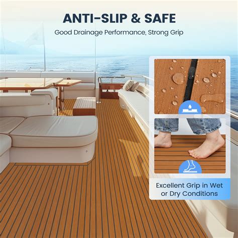 Snapklik.com : Boat Flooring EVA Foam Boat Decking Faux Teak Marine ...