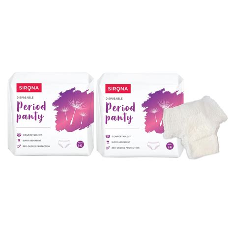 Buy Sirona Disposable Period Panties for Sanitary Protection for Women ...