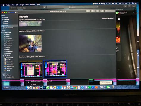 2017 13 inch Macbook Pro horizontal pink and green lines occupying the ...