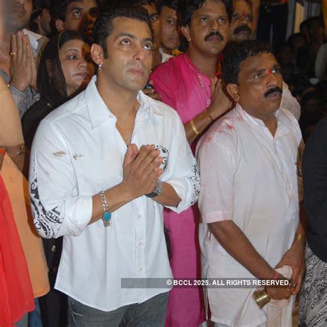 Salman Khan at Lalbaugcha Raja Ganeshotsav festival organised by the ...