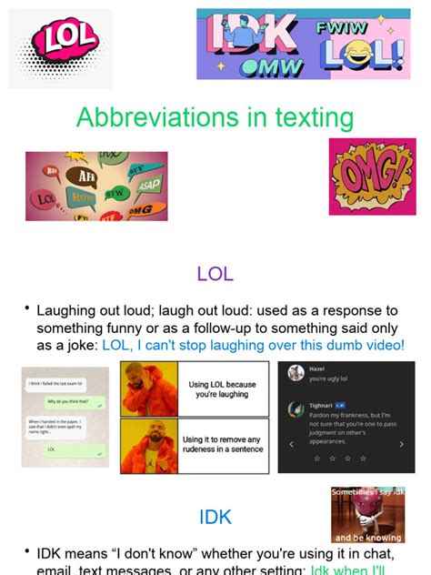 Abbreviations in Texting | PDF