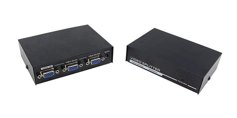2-Ports VGA Splitter (200MHz) for 2 PC to share 1 system High Video Vga ...