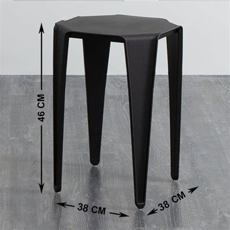 Buy Helix Living Room Side Stool - Black from Home Centre at just INR ...