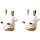 HANSH 2 Pin Bulb Holder Parallel Adapter with Plug and Light Socket ...