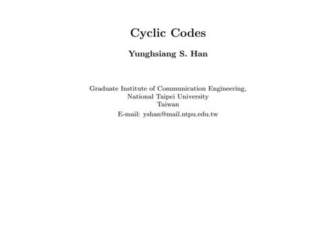 Cyclic Code 的图像结果