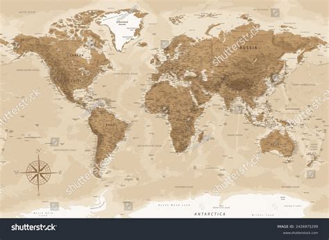 Detailed World Map Vector 的图像结果