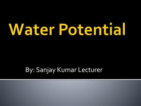 Image result for Water Potential Explained