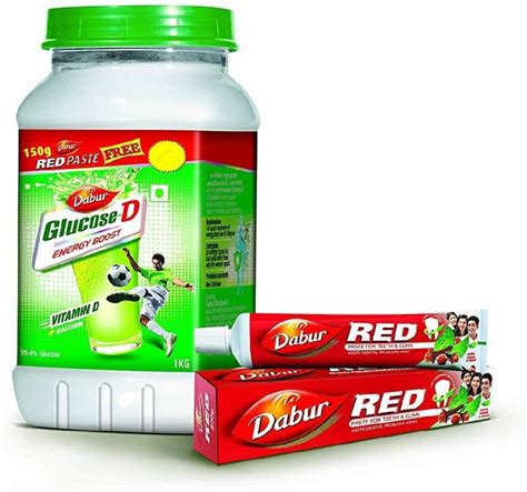 Dabur Glucose D -1kg with redpaste 150gm free Energy Drink Price in ...