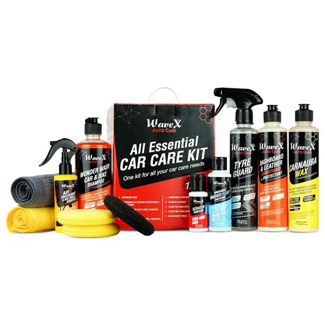 Wavex Car Polish Kit 12 Pcs | Includes Car Dashboard Polish, Car Wax ...