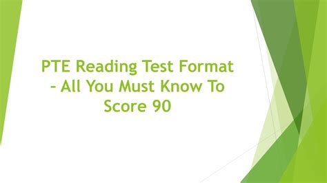 Image result for Pte Reading Test