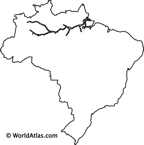 Map Of Brazil To Draw