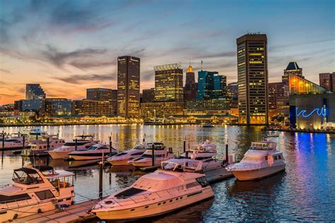 Inner Harbor Marina in Baltimore, Maryland
