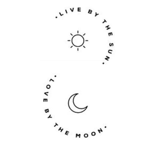Voorkoms Love by the sun & moon Temporary Body Tattoo Waterproof For ...
