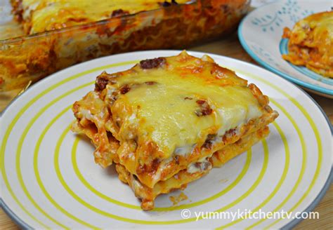 Beef Lasagna (No-Oven) - Yummy Kitchen