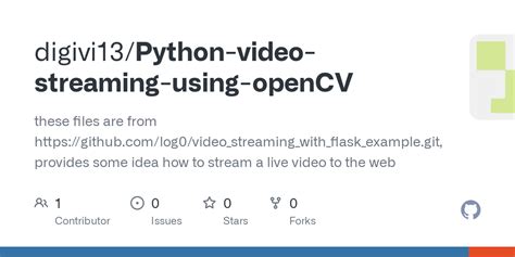 OpenCV Python Stream Video to Application Web 的图像结果