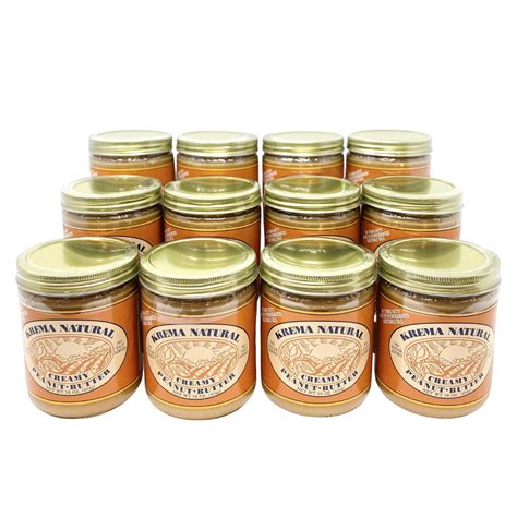 Natural Creamy Peanut Butter Case (12 - 16 oz. Jars) | Krema Nut Company