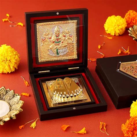 Laxmi Devi Charan Paduka Box – Simcha Gifts