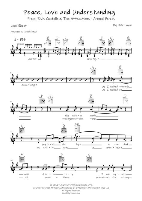 (what's So Funny 'bout) Peace, Love And Understanding (arr. Daniel ...