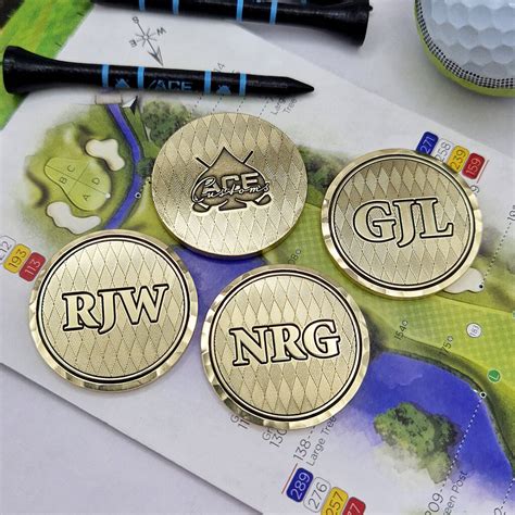 Personalised Golf Ball Marker With Your Initials By Ace Customs