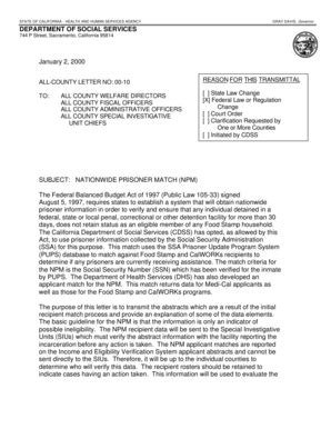 Fillable Online NATIONWIDE PRISONER MATCH (NPM) Fax Email Print - pdfFiller