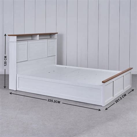 Buy Santorini Marina King Bed with Hydraulic Storage - White from Home ...