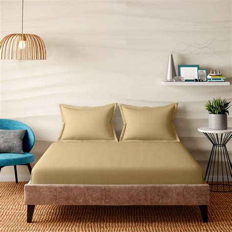 Buy PORTICO Unicorn Dyed Cotton 600TC 3Pcs Super King Bedsheet Set from ...