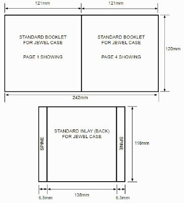 Bearmans A2 Media Work: CD Case Dimensions