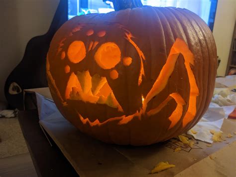 I've been playing Don't Starve so much it inspired my pumpkin! : r/Pumpkins