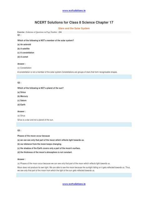 Image result for NCERT Class 8 Science Chapter 18 Solution