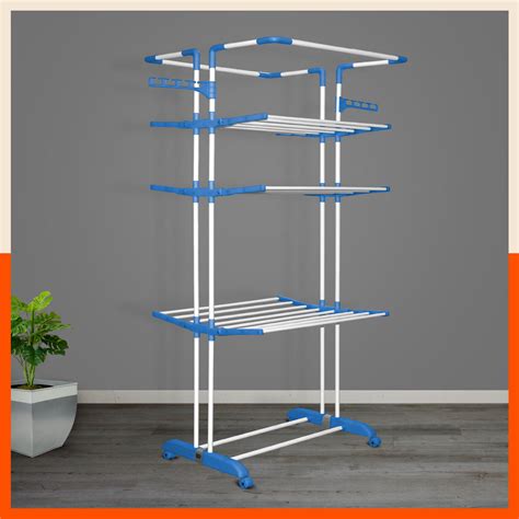 Bathla Mobidry Terra 4 Level Steel Modular Cloth Drying Stand For Home ...