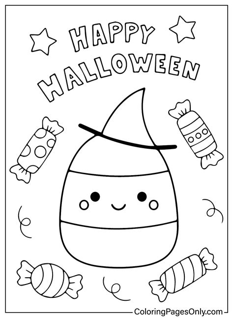 Halloween Squishmallow Colouring Pages