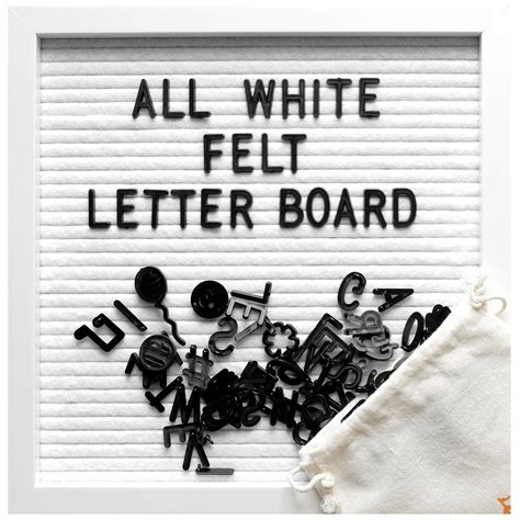 White Felt Letter Board at Marshall Hite blog