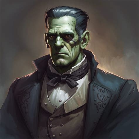 Frankenstein’s monster dressed in a civil war outfit - AI Generated ...