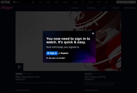 Image result for BBC iPlayer Sign Code Enter